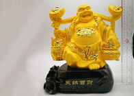 Πολυ φλυτζάνι τροπαίων συνήθειας ρητίνης, καλυμμένες χρυσός θρησκευτικές τέχνες γέλιου Βούδας