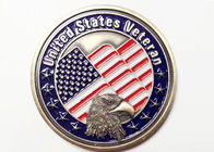 Στρατιωτικό αθλητικά μετάλλιο συνήθειας ύφος Ηνωμένων παλαιμάχων με το σύμβολο αετών