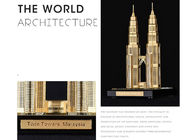 Διάσημες τέχνες εγχώριων διακοσμήσεων οικοδόμησης, αναμνηστικά τουρισμού δίδυμων πύργων της Μαλαισίας