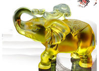 Η Amber χρωμάτισε το εσωτερικό άγαλμα 135*80*115mm ειδωλίων ελεφάντων εγχώριων διακοσμήσεων λούστρου
