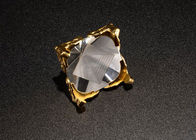 K9 άσπρο υλικό προσαρμοσμένο βραβεία μέγεθος γυαλιού κρυστάλλου με τη χρυσή βάση μετάλλων