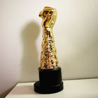 Χρυσά βραβεία προσωπικού polyresin δώρων αναμνηστικών Fist Trophy Company