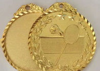 Καλυμμένο χρυσός πετώντας κράμα ψευδάργυρου συνήθειας αθλητικών μεταλλίων μετάλλων για την αντιστοιχία μπάντμιντον