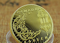 τρισδιάστατο αυξημένο ψημένο στρατιωτικό μετάλλιο σμάλτων, αραβικό αναμνηστικό χρυσό νόμισμα πολιτισμού